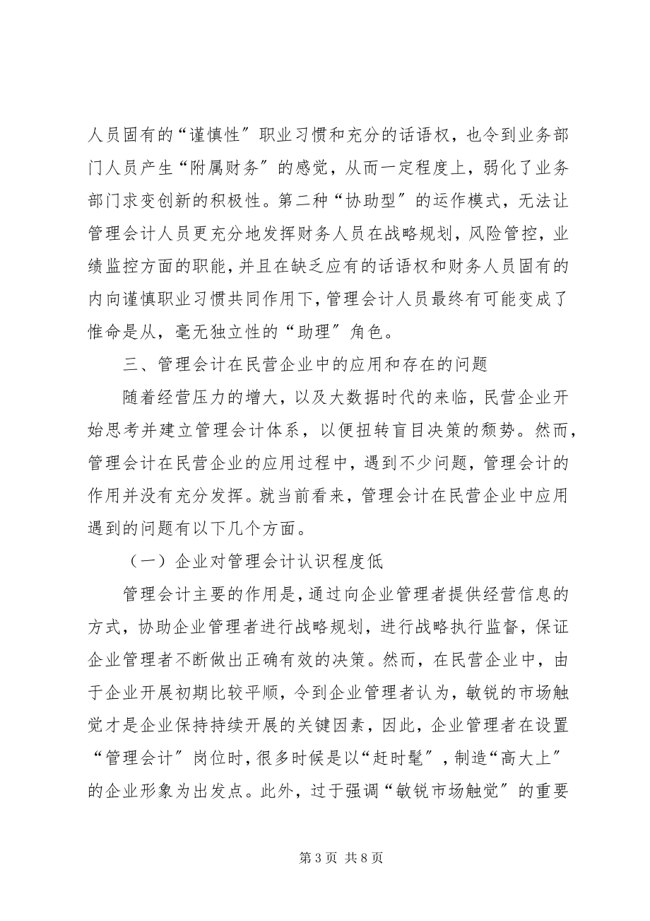 2023年管理会计在民营企业中的运用.docx_第3页