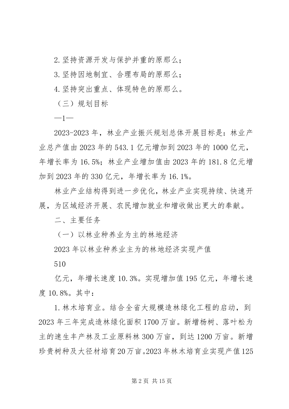 2023年XX省林业产业振兴规划.docx_第2页