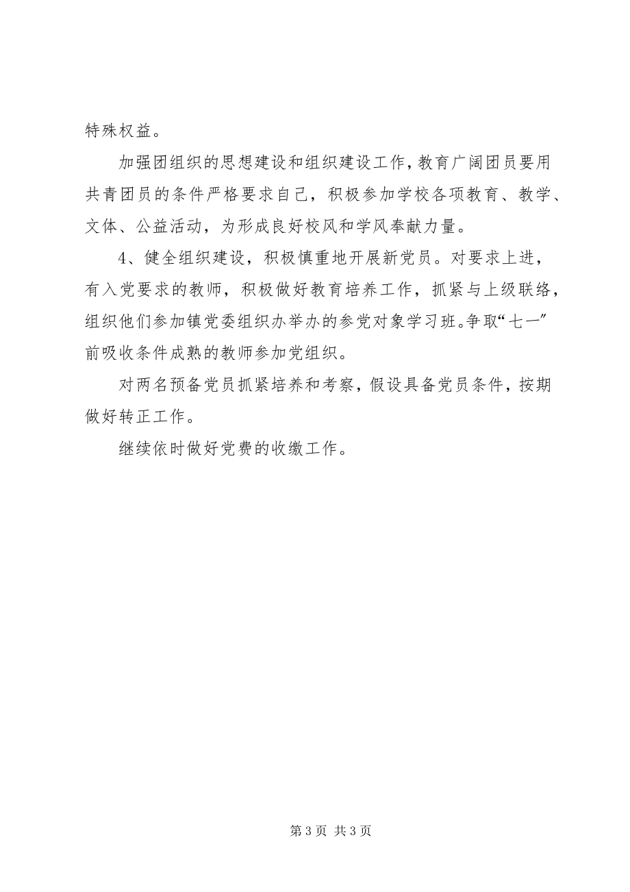 2023年党支部工作计划基层党支部度工作计划新编.docx_第3页