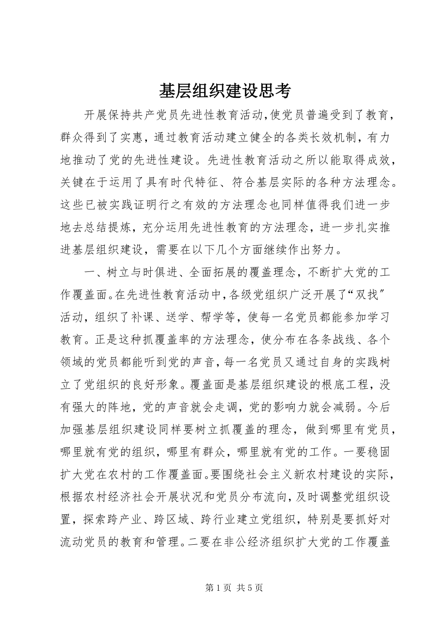 2023年基层组织建设思考.docx_第1页