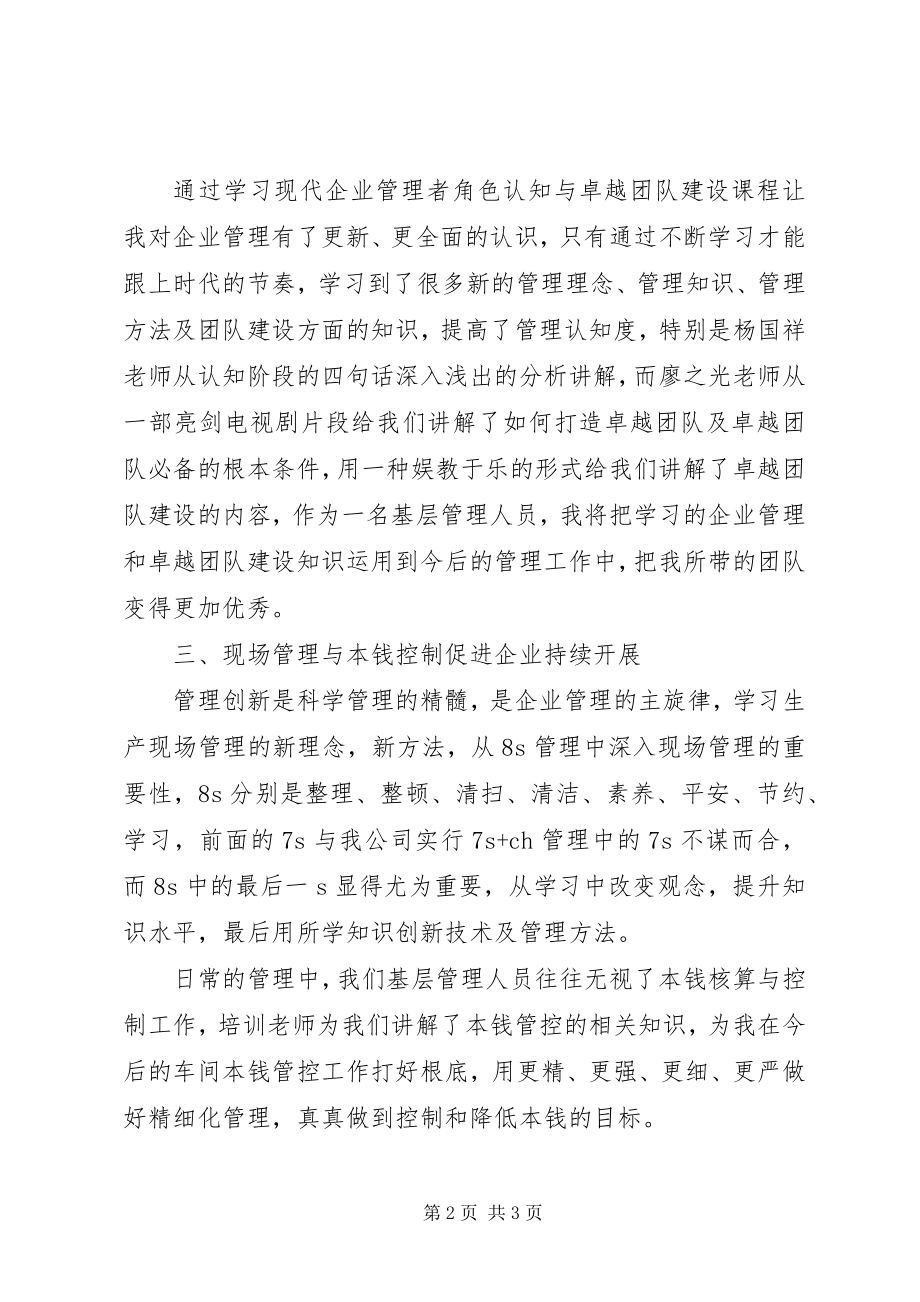 2023年心得体会素能提升培训学习心得新编.docx_第2页