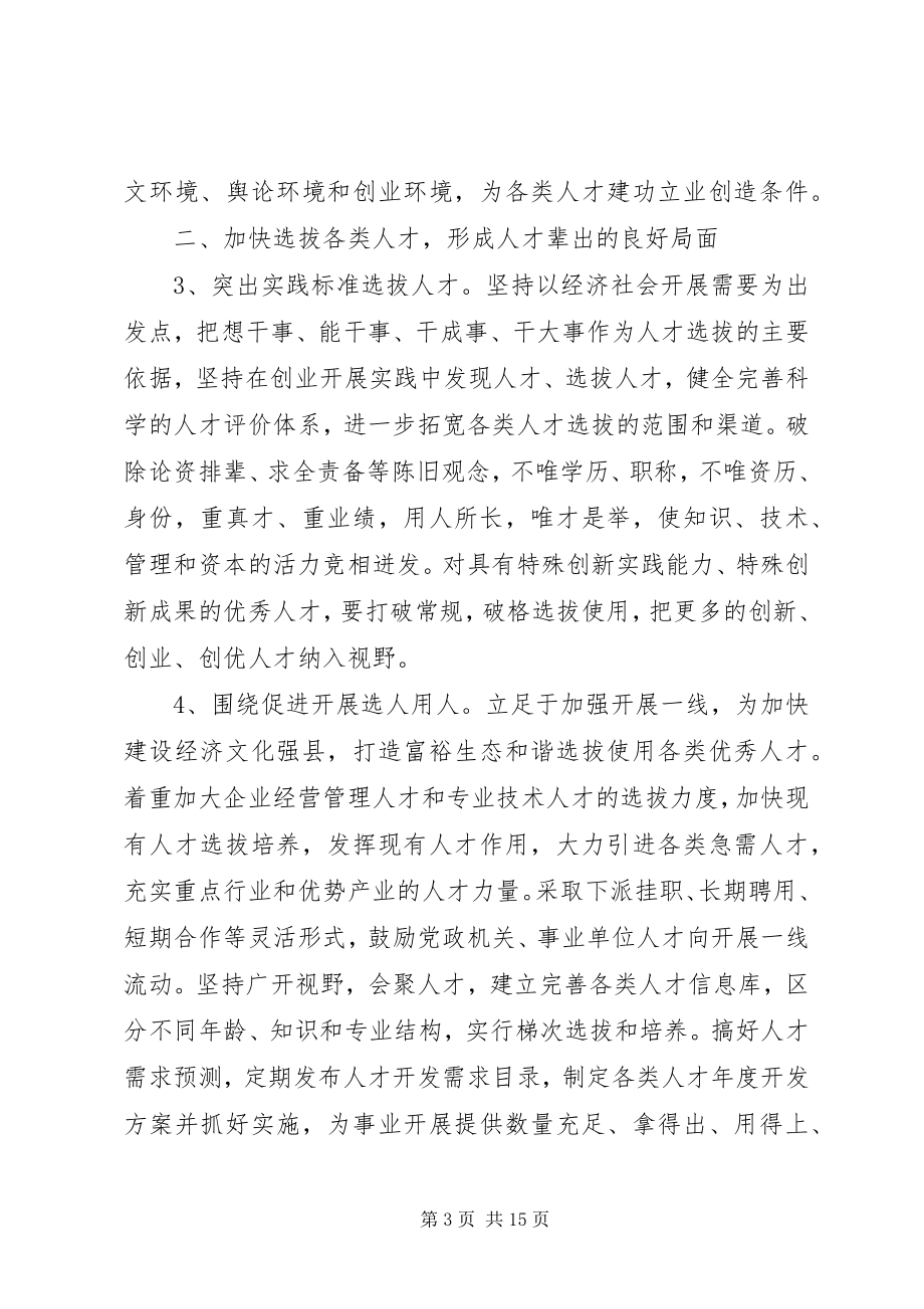 2023年全县人才资源开发工作打算.docx_第3页