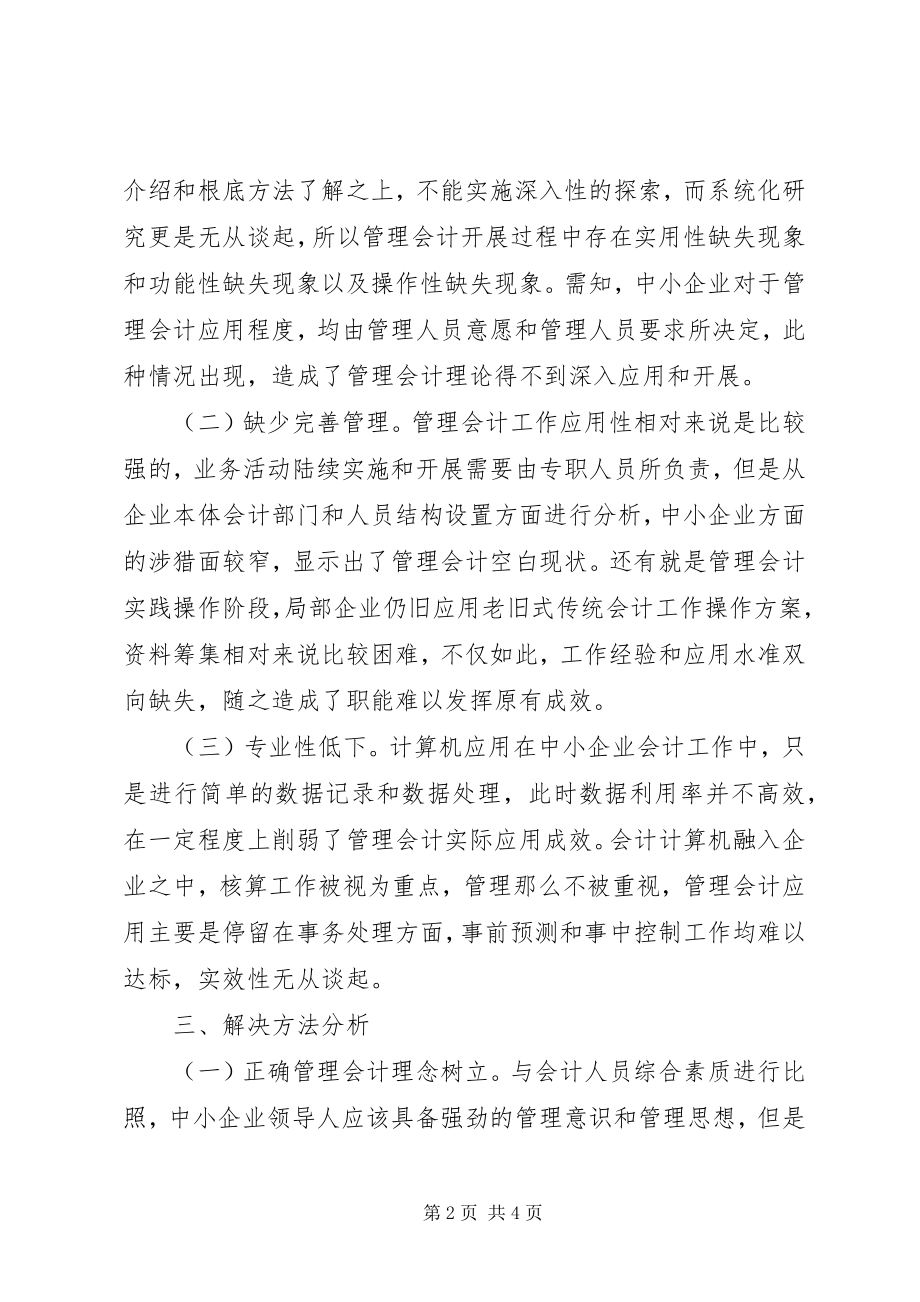 2023年管理会计在中小民营企业的作用.docx_第2页