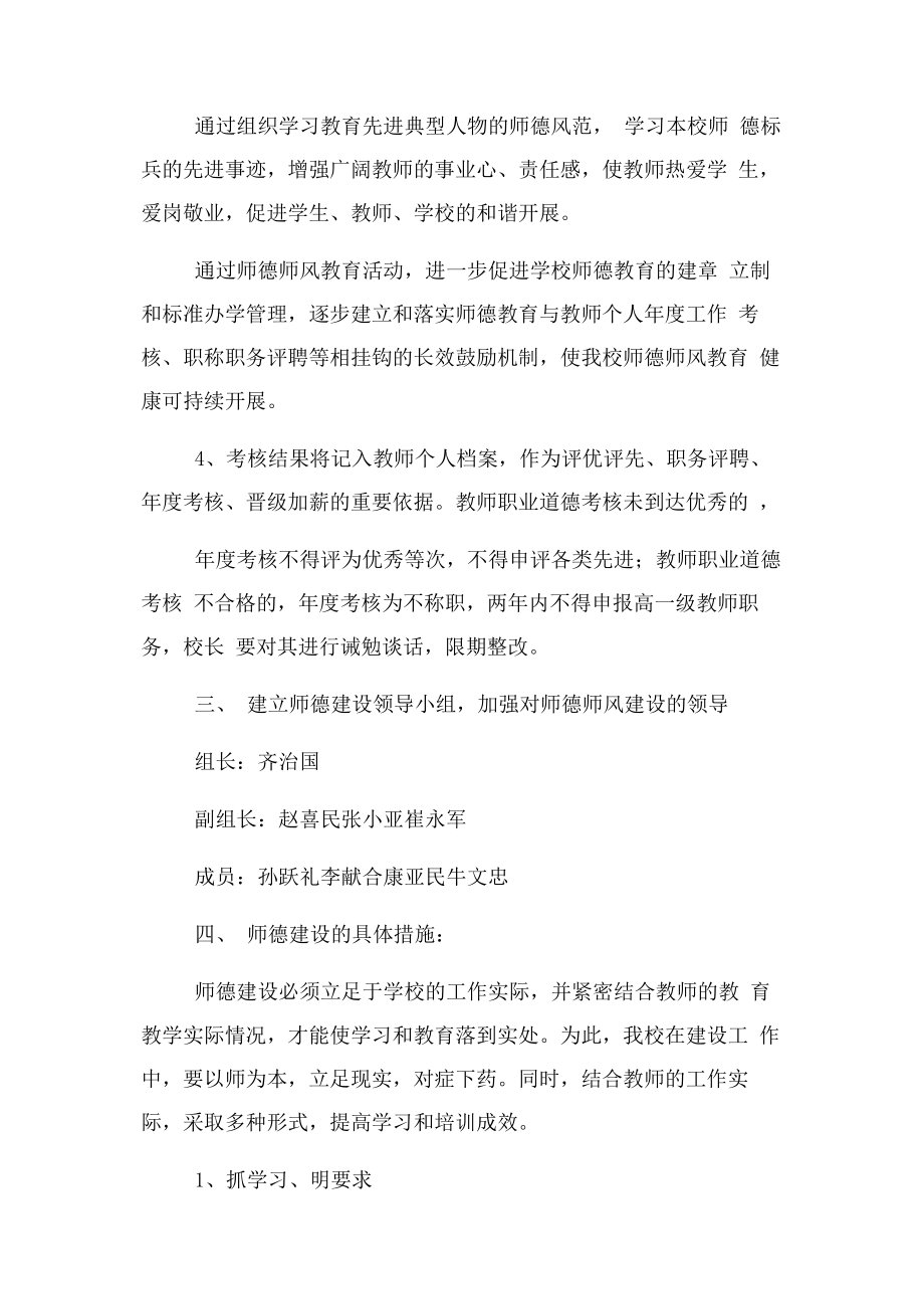 2023年昆阳中学师德师风建设实施方案.docx_第2页