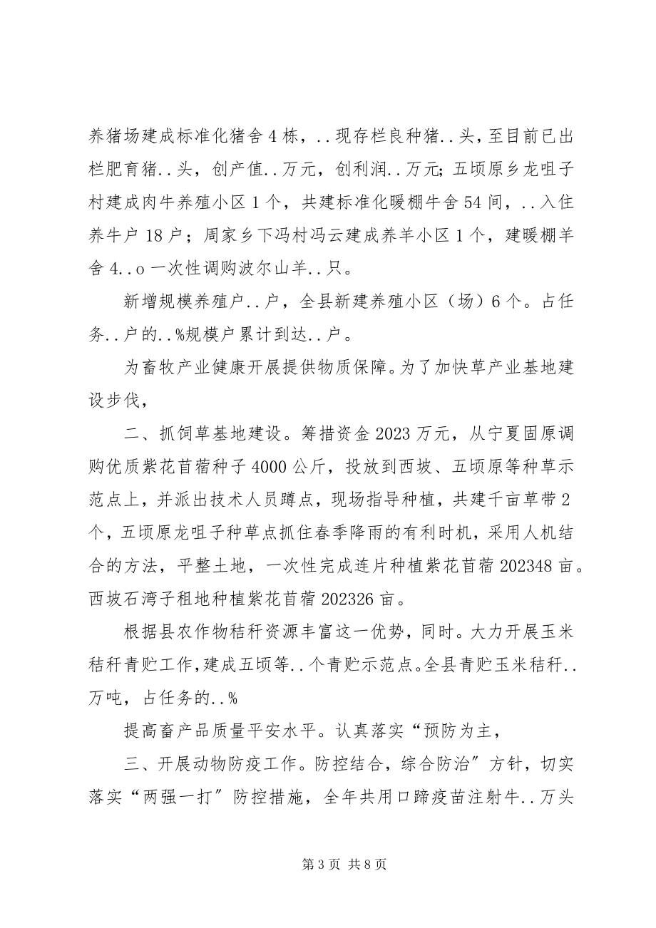 2023年县畜牧养殖实施总结.docx_第3页