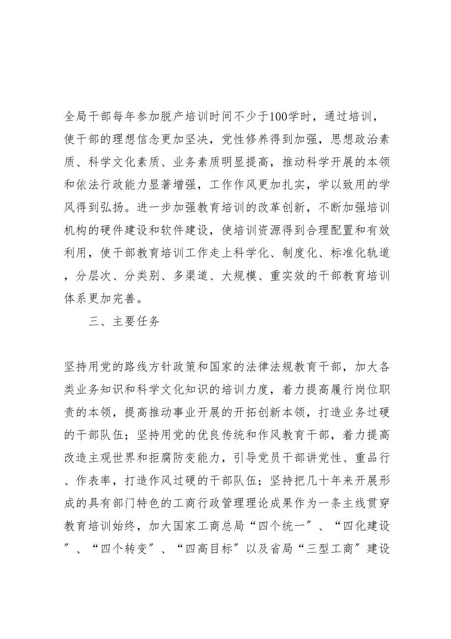 2023年工商局新一轮大规模培训干部年度培训方案 .doc_第2页