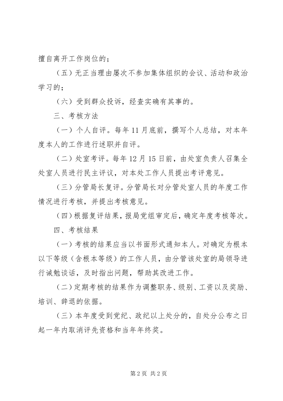 2023年林业局干部考核工作制度.docx_第2页