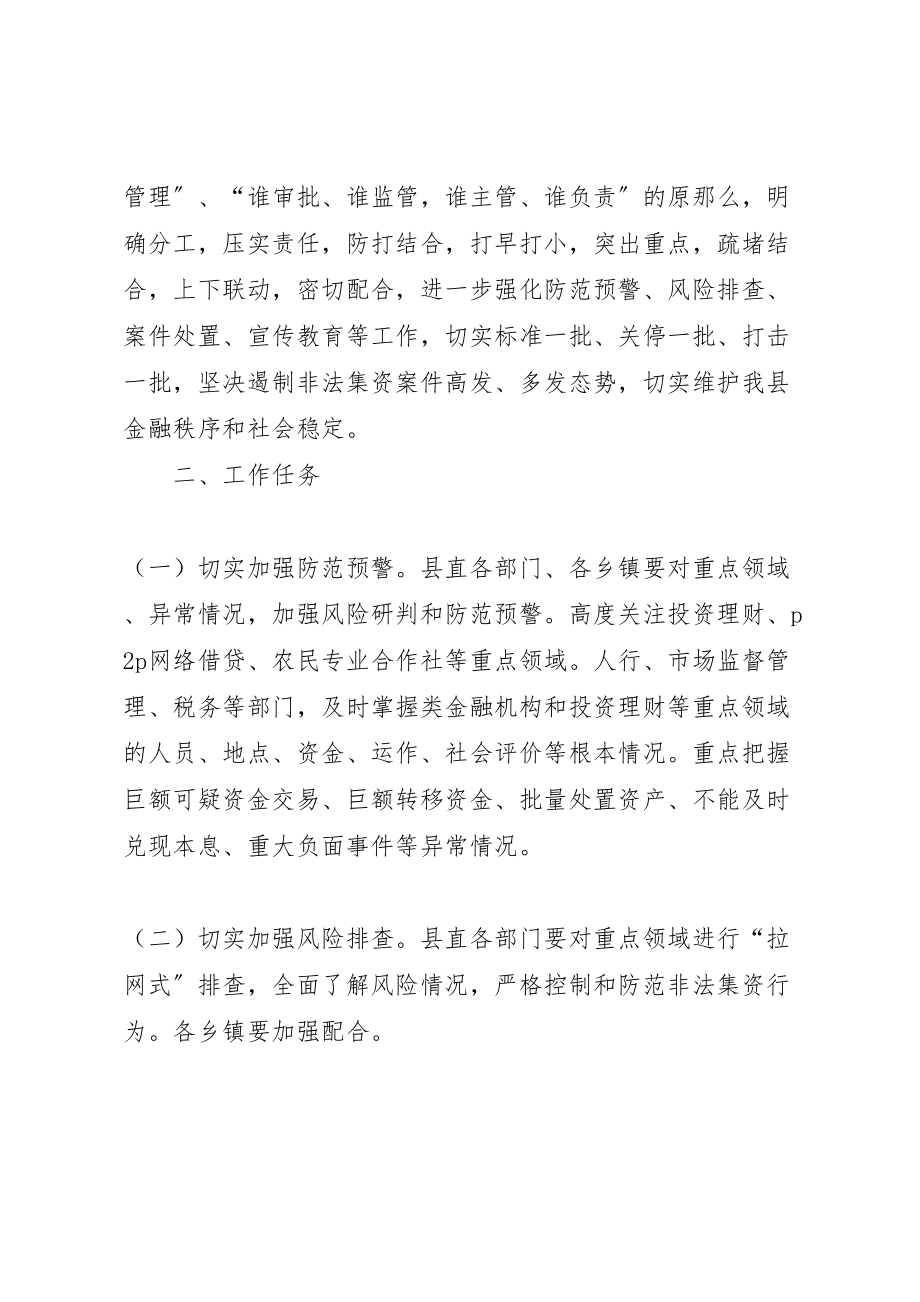 2023年处置非法集资专项行动方案 .doc_第2页