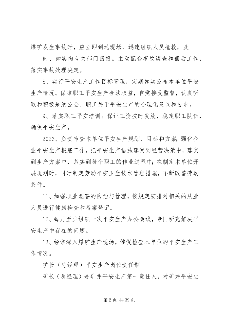 2023年煤矿安全生产岗位责任制.docx_第2页