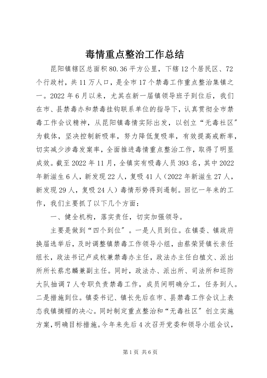 2023年毒情重点整治工作总结.docx_第1页