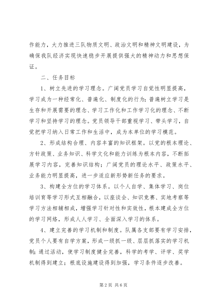 2023年矿产局建设学习型党组织活动实施方案.docx_第2页