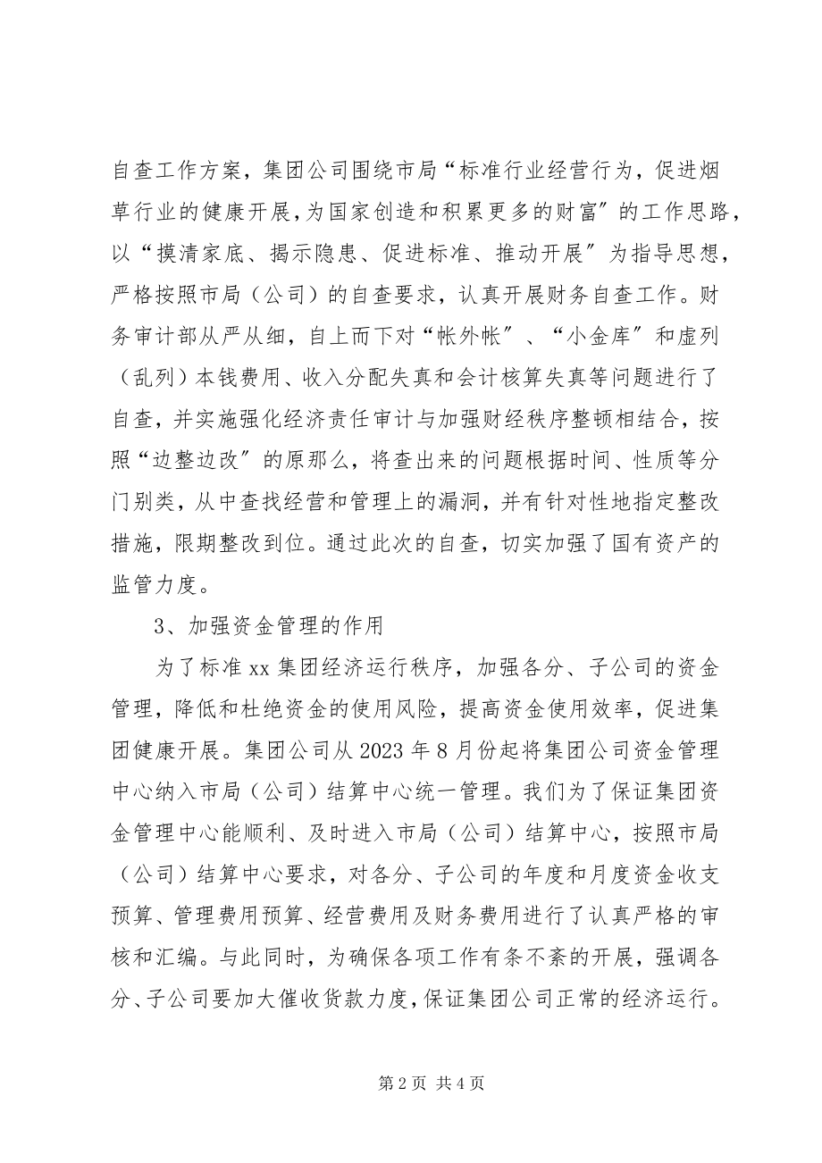 2023年集团公司财务审计部终总结及工作思路.docx_第2页