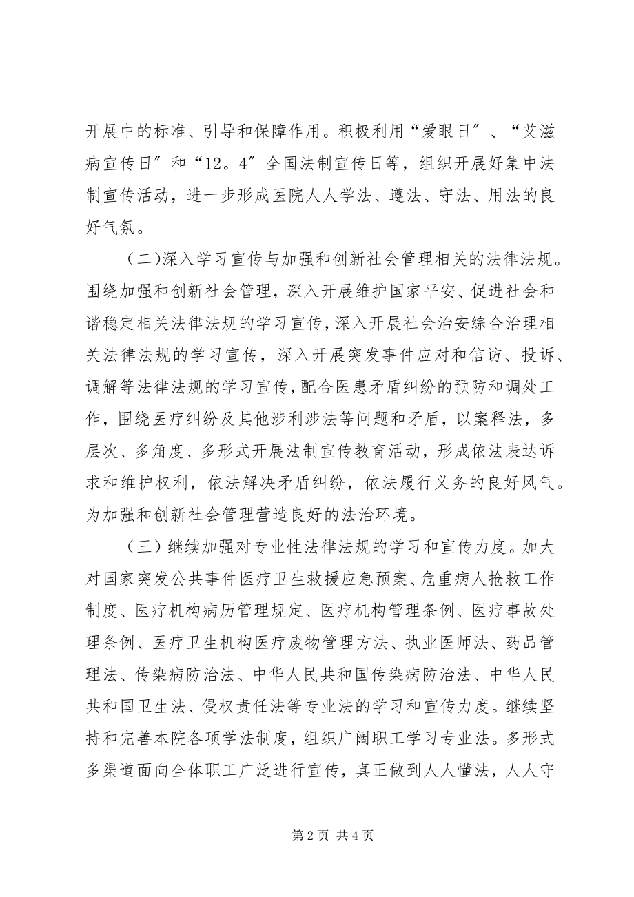 2023年医院度普法依法治理工作思路.docx_第2页