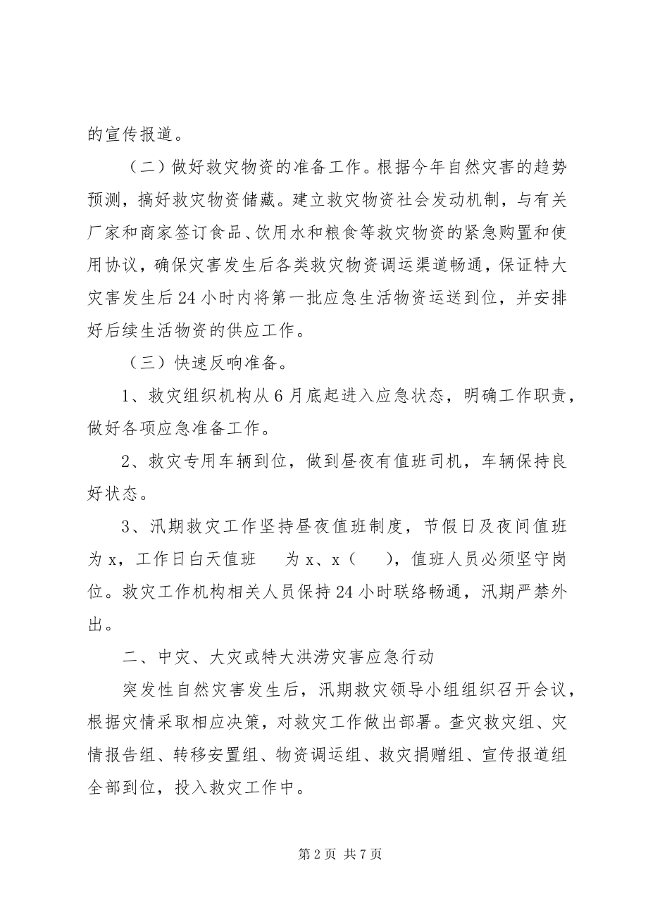 2023年市民政局汛期救灾应急预案.docx_第2页