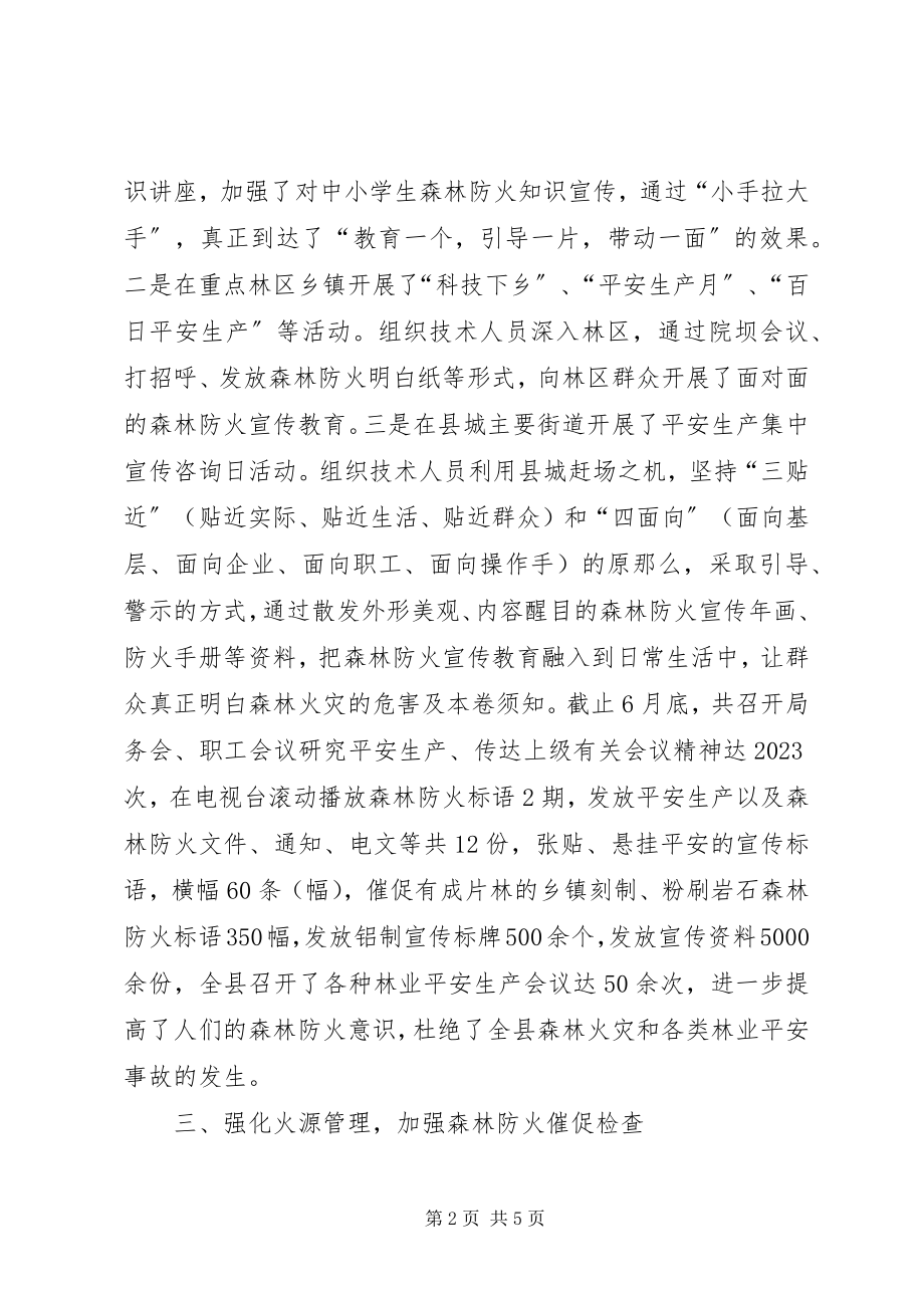 2023年森林防火半工作总结.docx_第2页