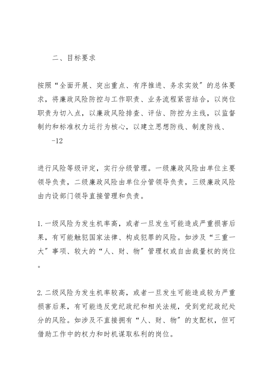 2023年县区气象局建立岗位廉政风险防控机制的实施方案 4.doc_第2页