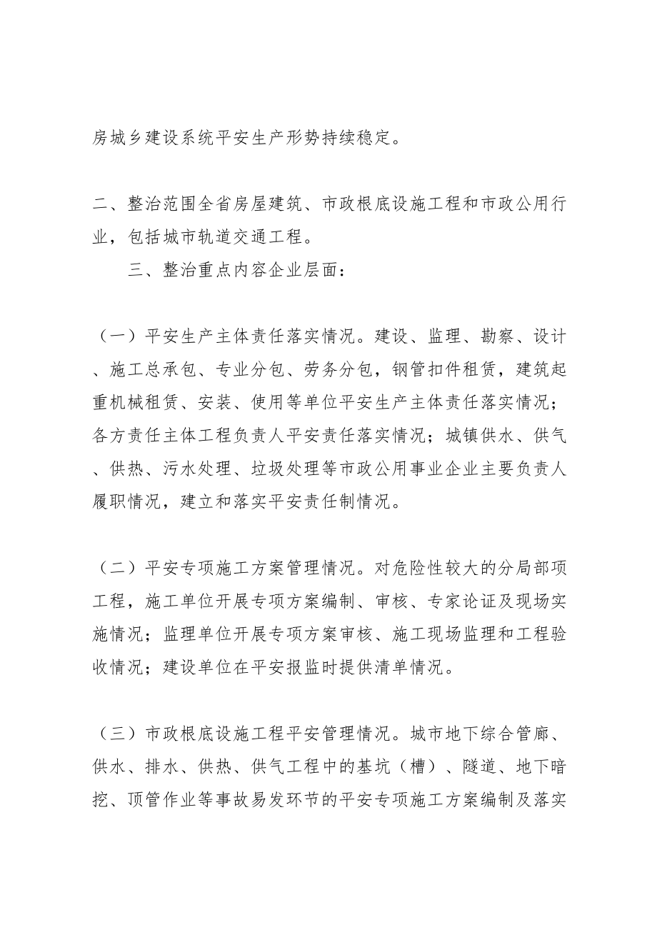 2023年全省住房城乡建设系统百日除患铸安专项整治实施方案.doc_第2页