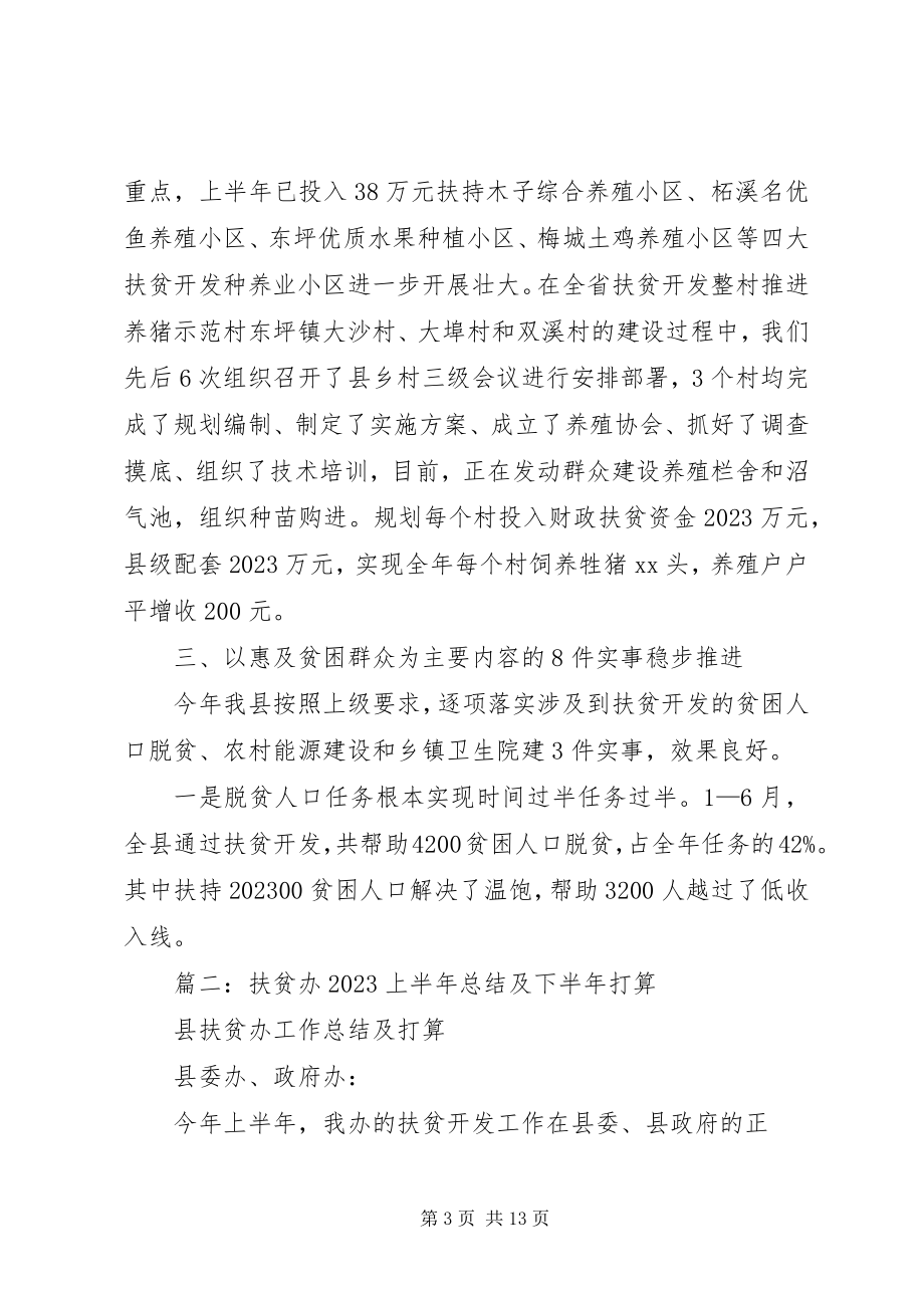 2023年县扶贫办上半年工作总结及下半年工作要点.docx_第3页