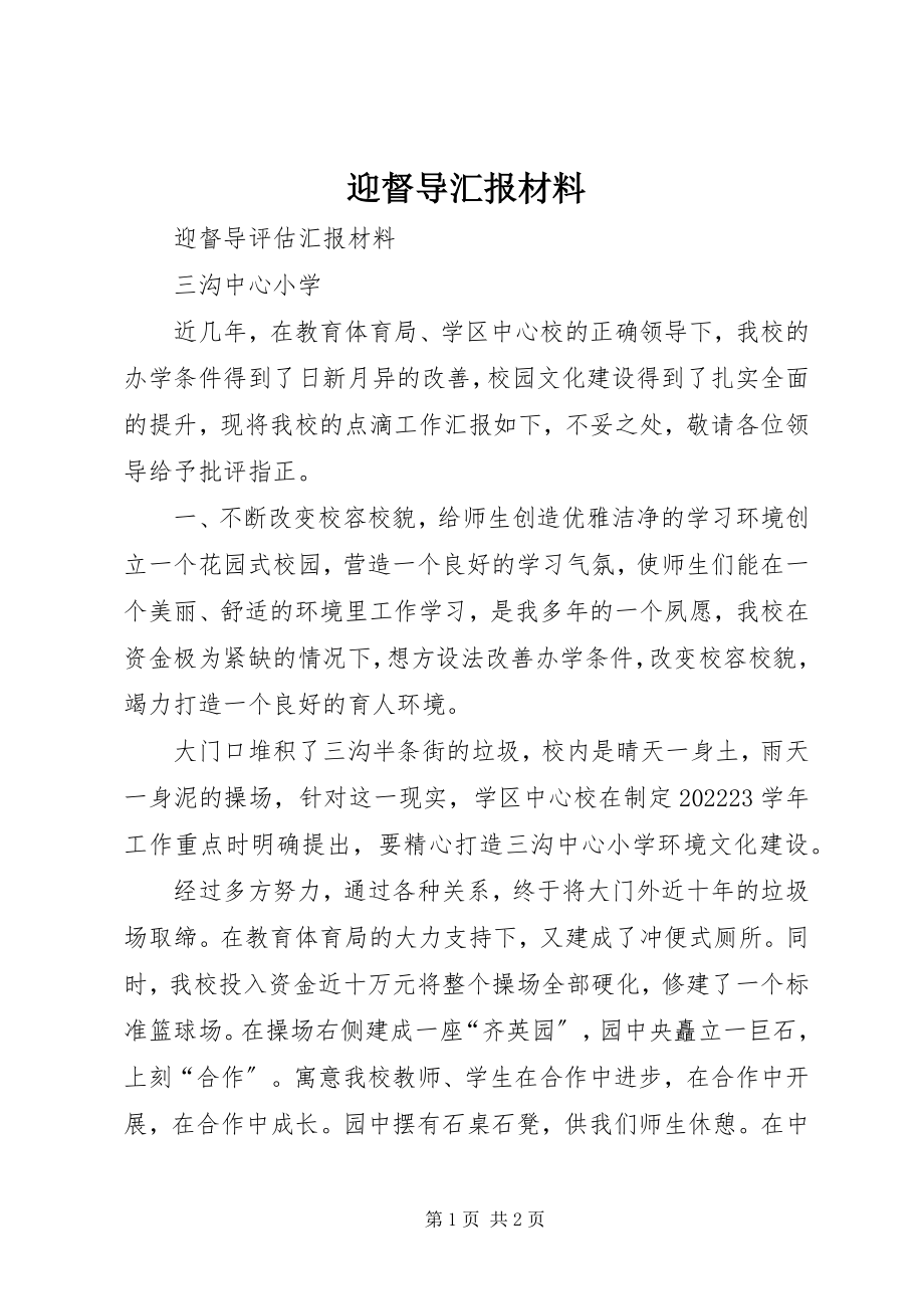 2023年迎督导汇报材料.docx_第1页