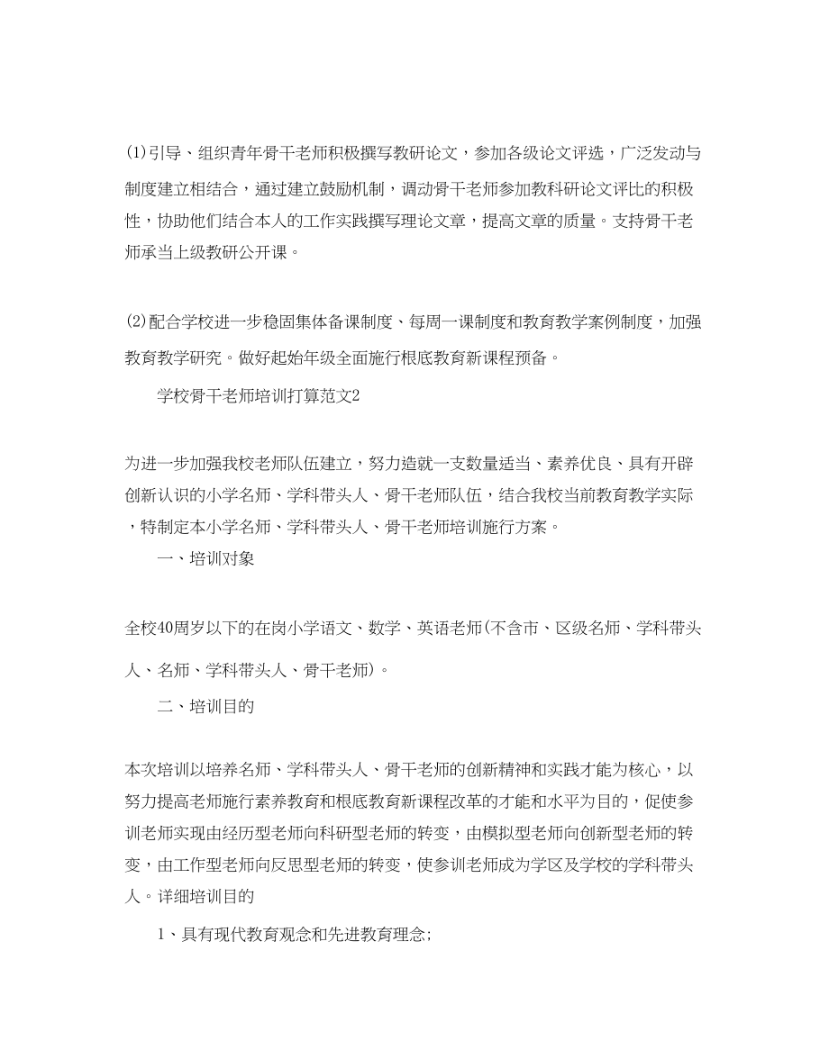 2023年学校骨干教师培训计划范文.docx_第3页