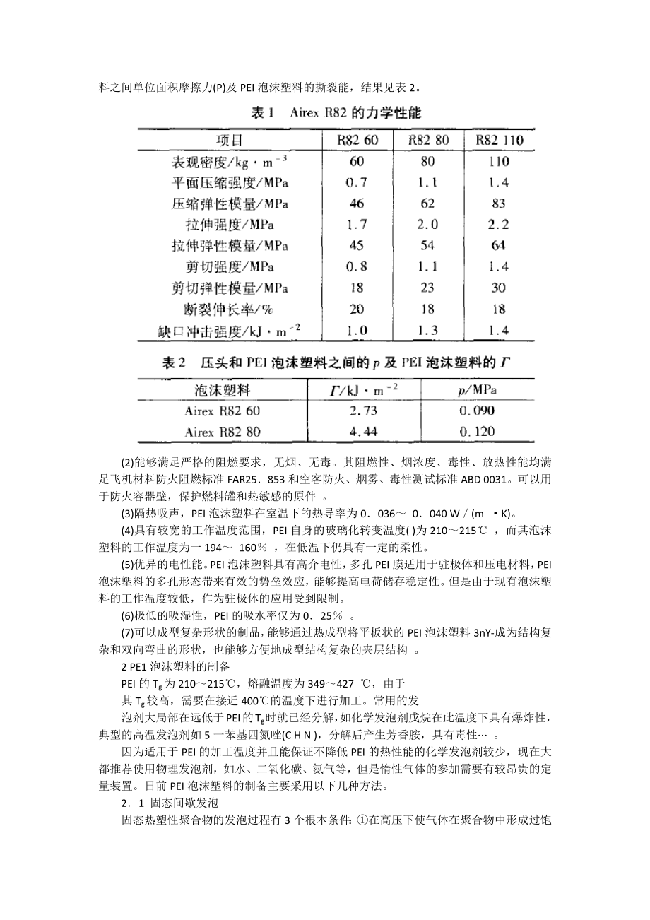 2023年聚醚酰亚胺泡沫塑料的研究进展.docx_第2页