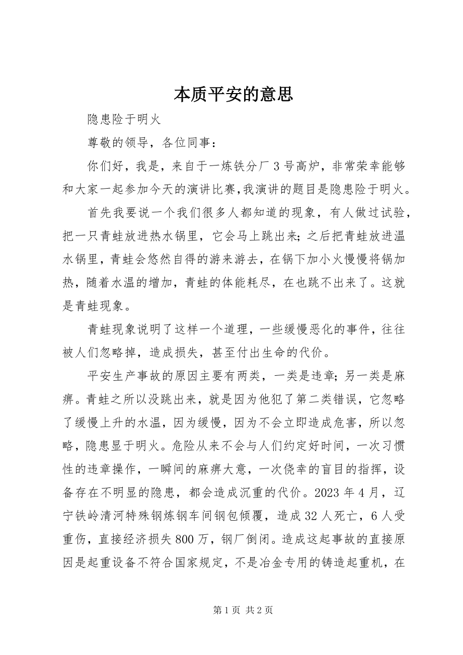 2023年本质安全的意思新编.docx_第1页