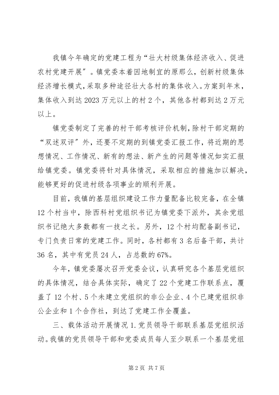 2023年XX镇基层组织建设汇报新编.docx_第2页