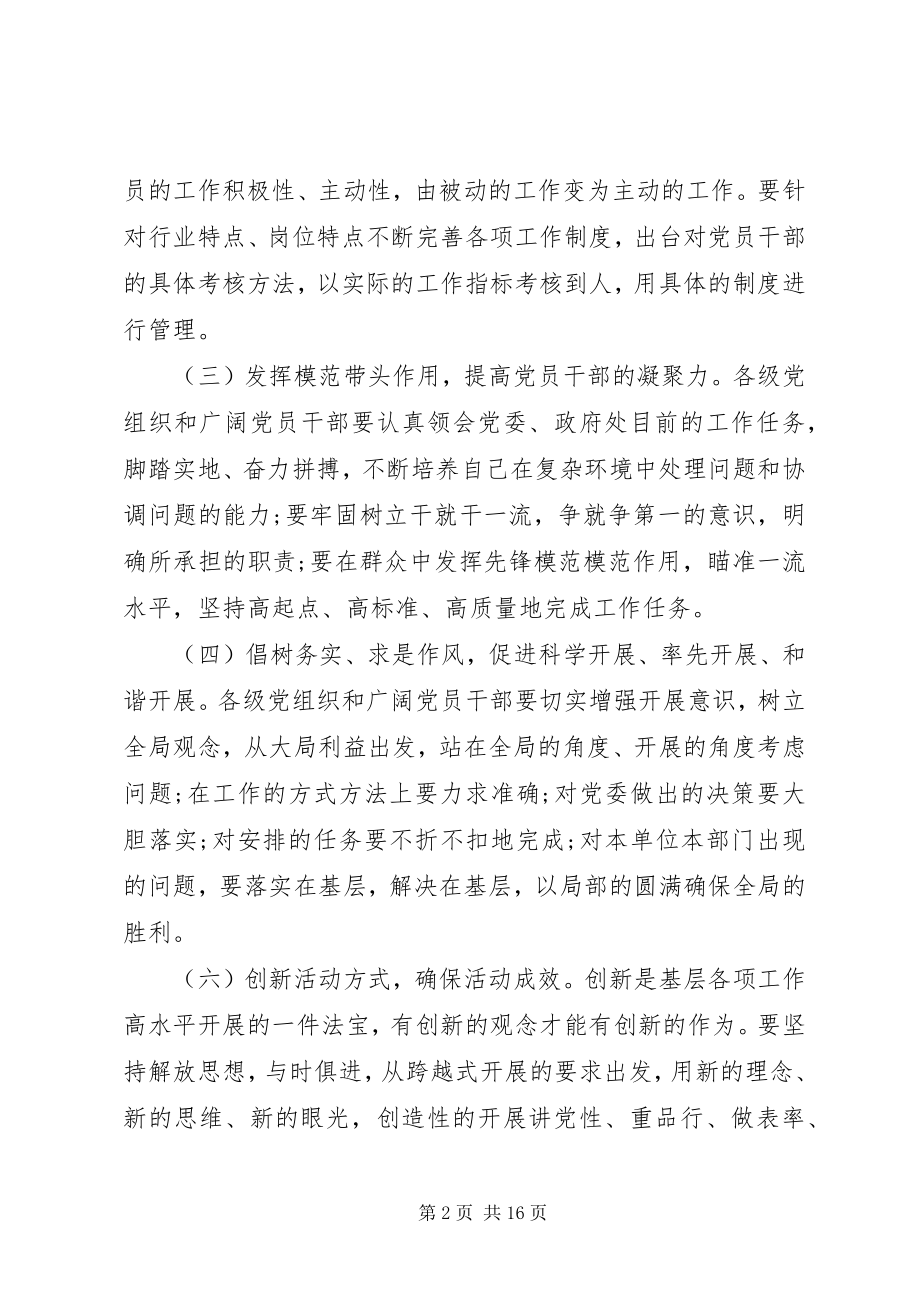 2023年讲党性重品行树组工干部新形象活动实施方案.docx_第2页