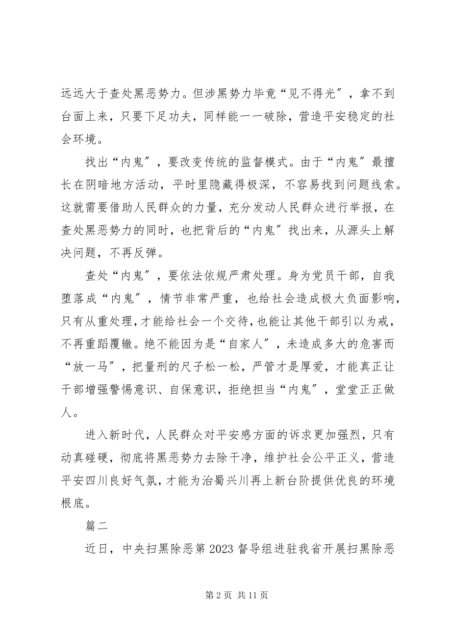 2023年扫黑除恶感悟心得七篇.docx_第2页