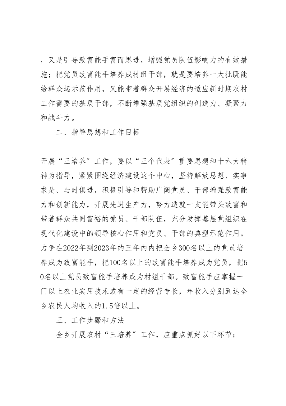 2023年乡镇党基层组织建设三培养活动方案 3.doc_第2页