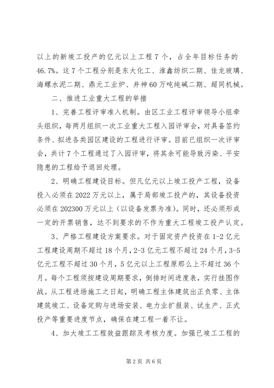 2023年经信委工业重大项目突破行动计划执行情况汇报.docx_第2页