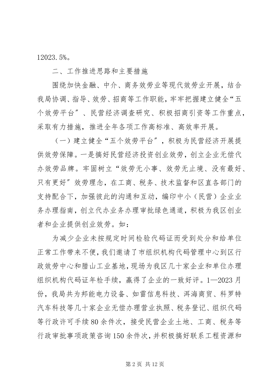 2023年民营局民营经济工作汇报.docx_第2页