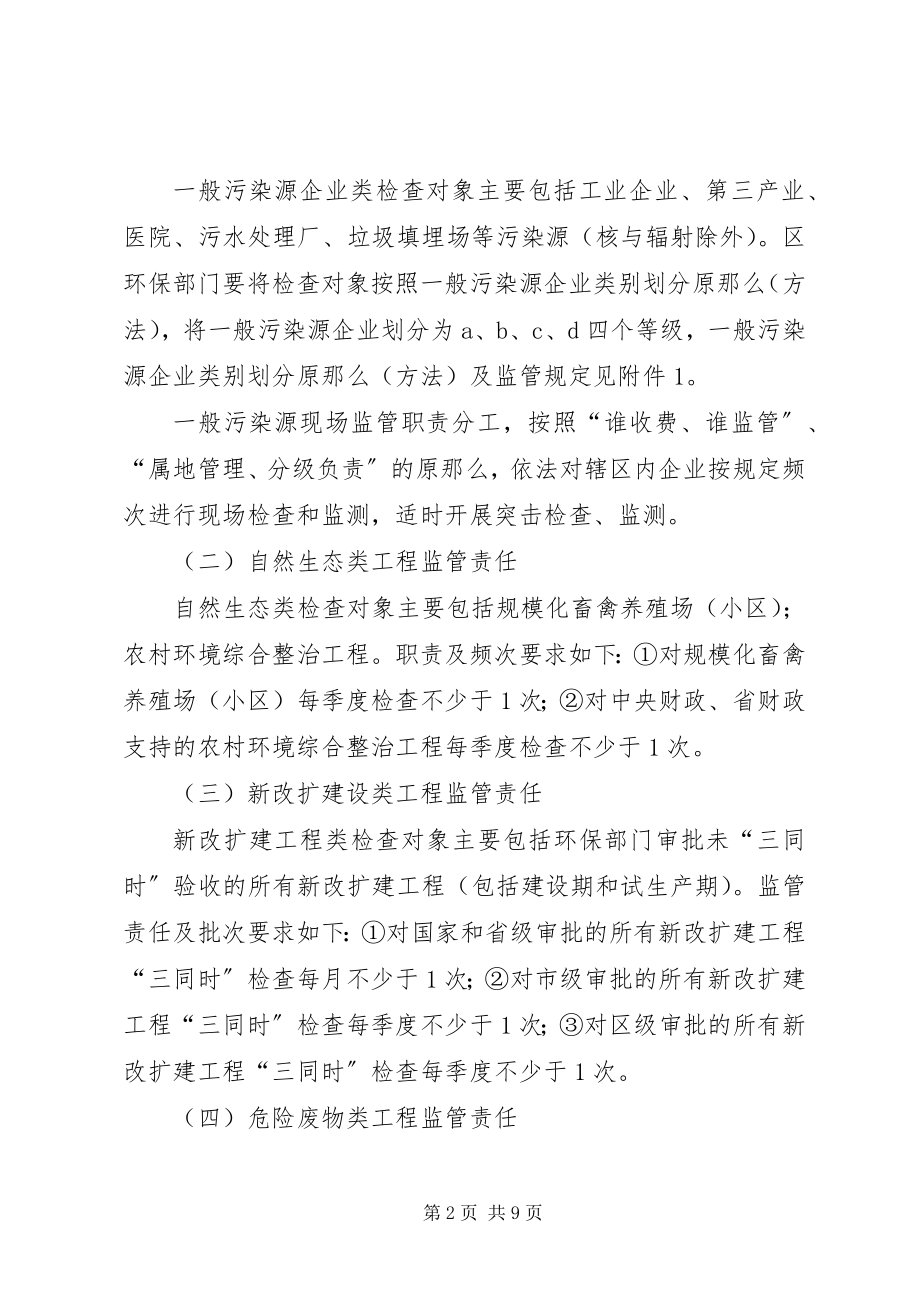 2023年环保局环境行政执法检查工作计划.docx_第2页