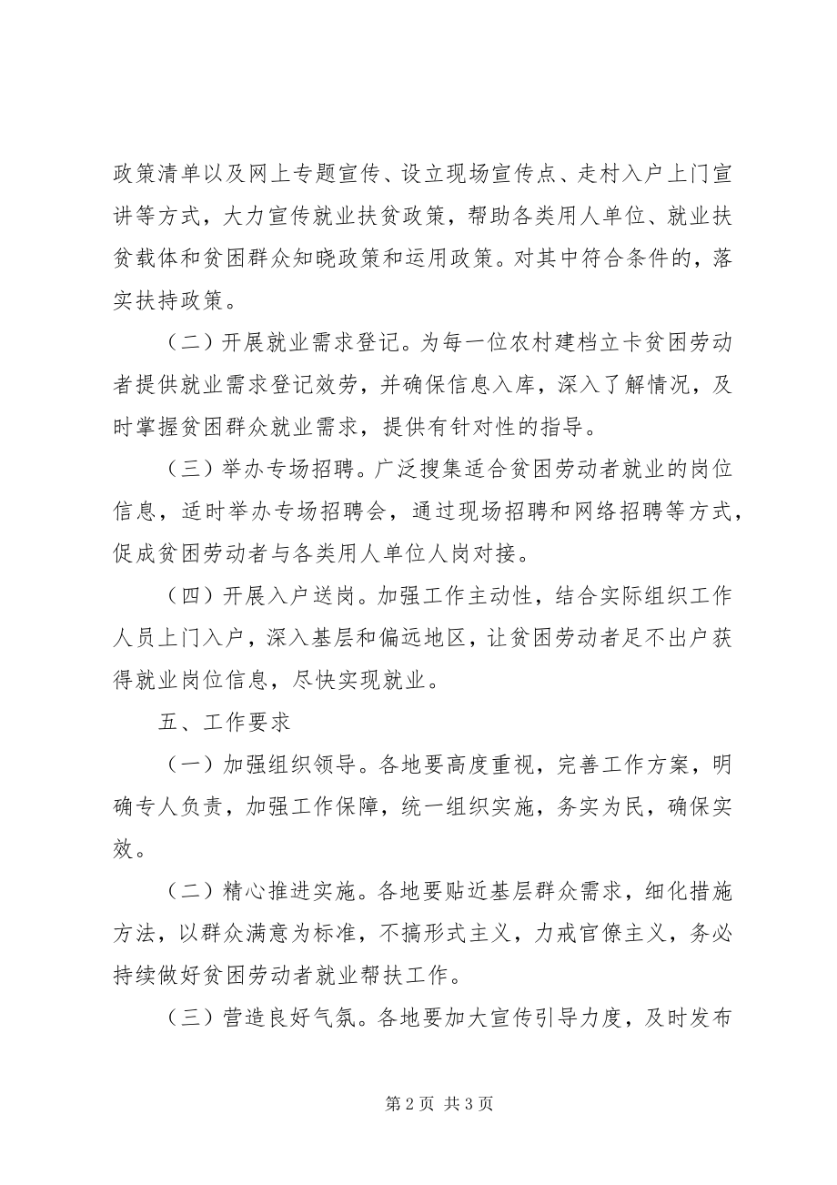 2023年人力资源社会保障部“就业扶贫行动日”活动方案.docx_第2页