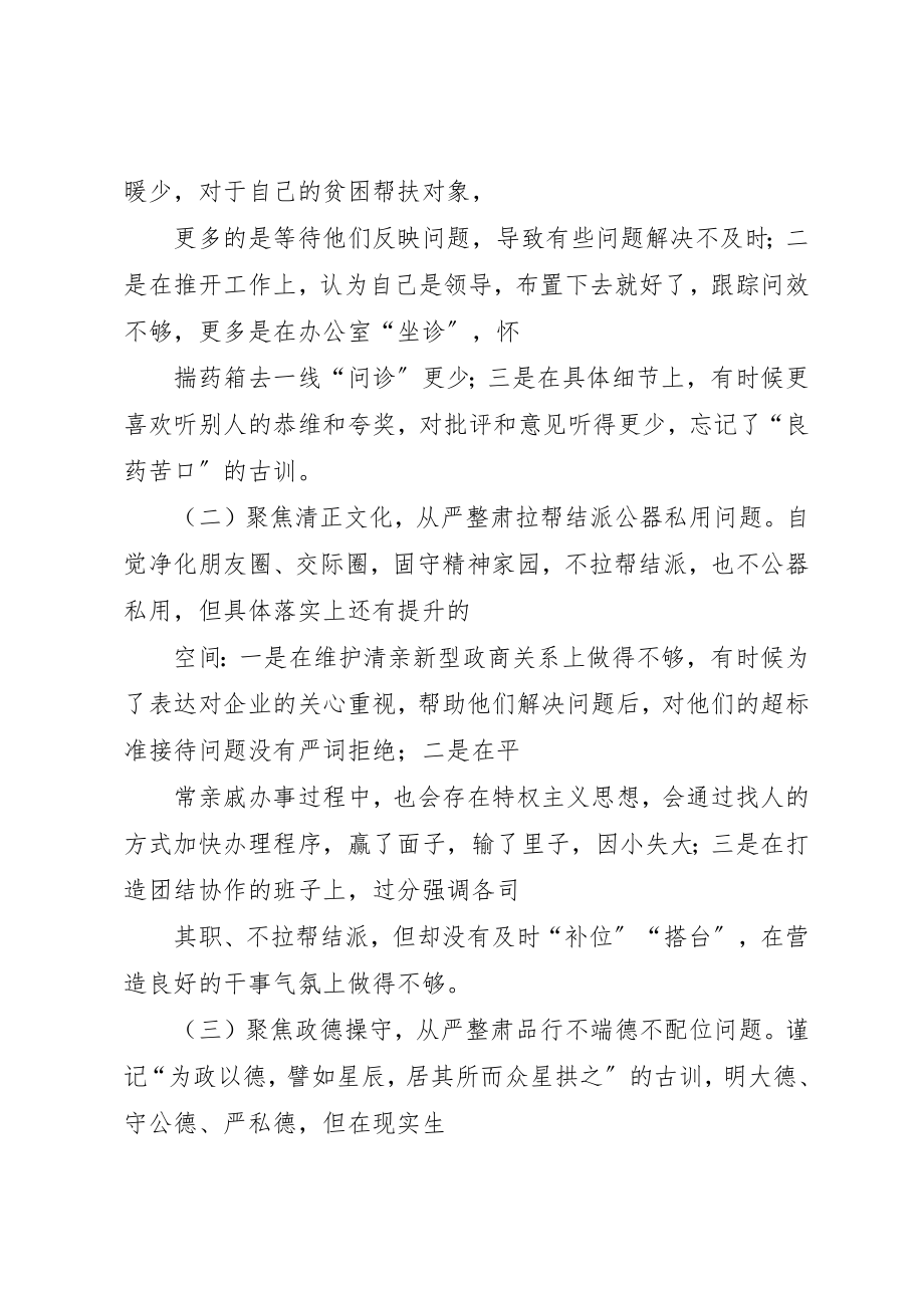 2023年党员干部“讲忠诚、严纪律、立政德”警示教育专题民主生活会个人对照检查材料.docx_第2页