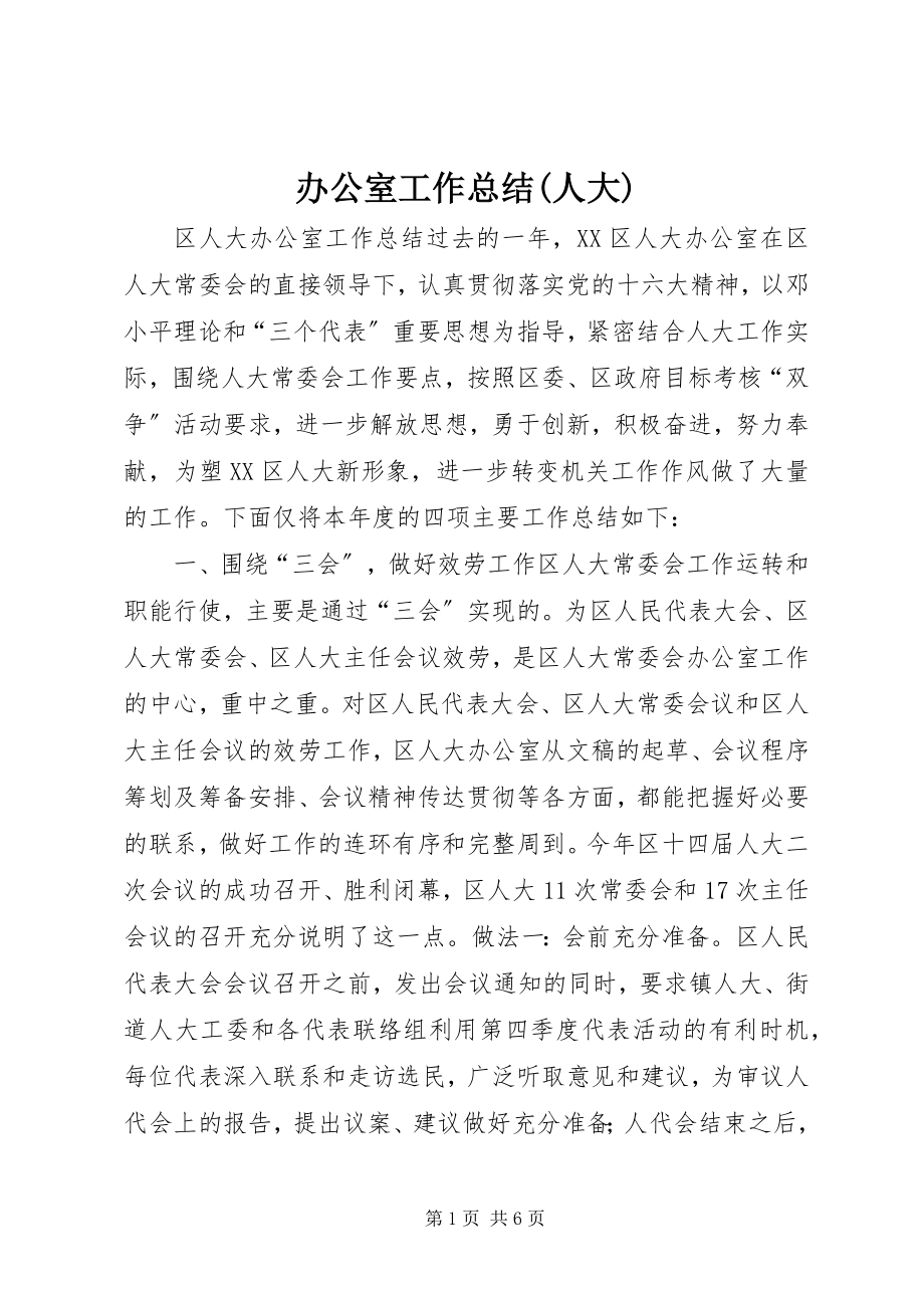 2023年办公室工作总结人大新编.docx_第1页