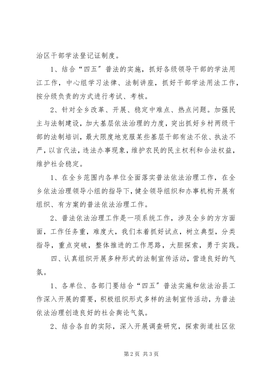 2023年乡镇普法依法治理工作要点.docx_第2页