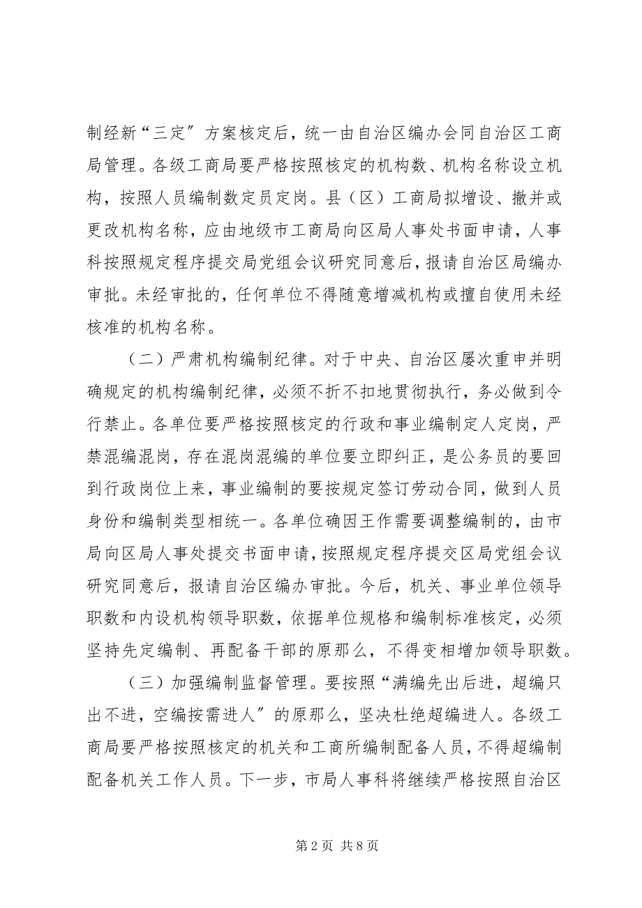 2023年工商局长机构编制会议上的致辞.docx_第2页