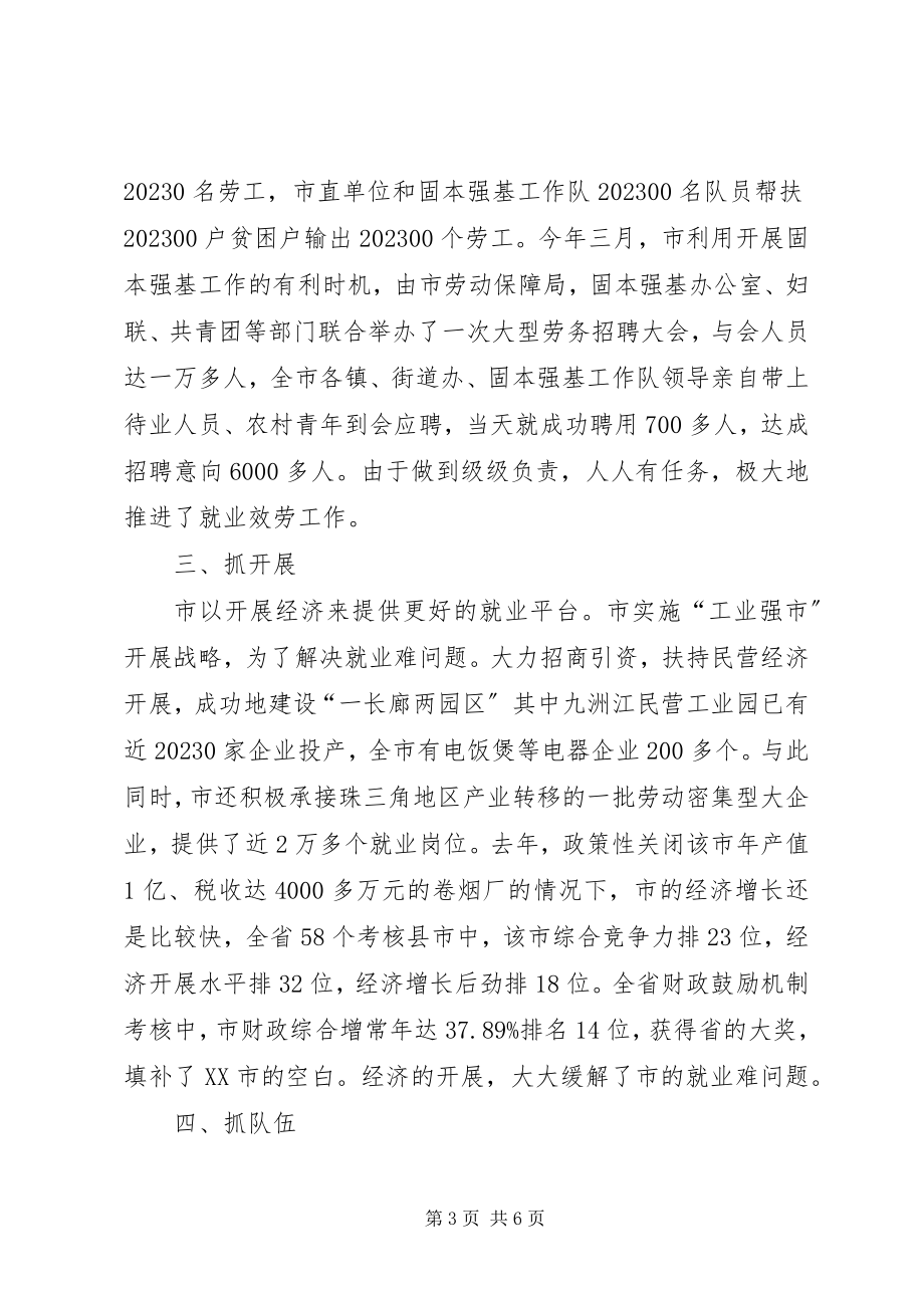 2023年再就业服务现场交流会致辞.docx_第3页