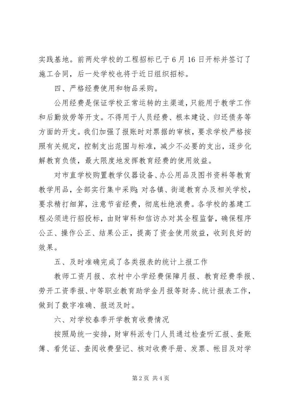 2023年财审科上半年工作总结及下半年工作要点.docx_第2页