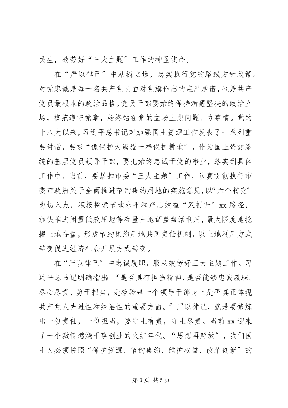 2023年严以律己专题研讨心得体会篇.docx_第3页