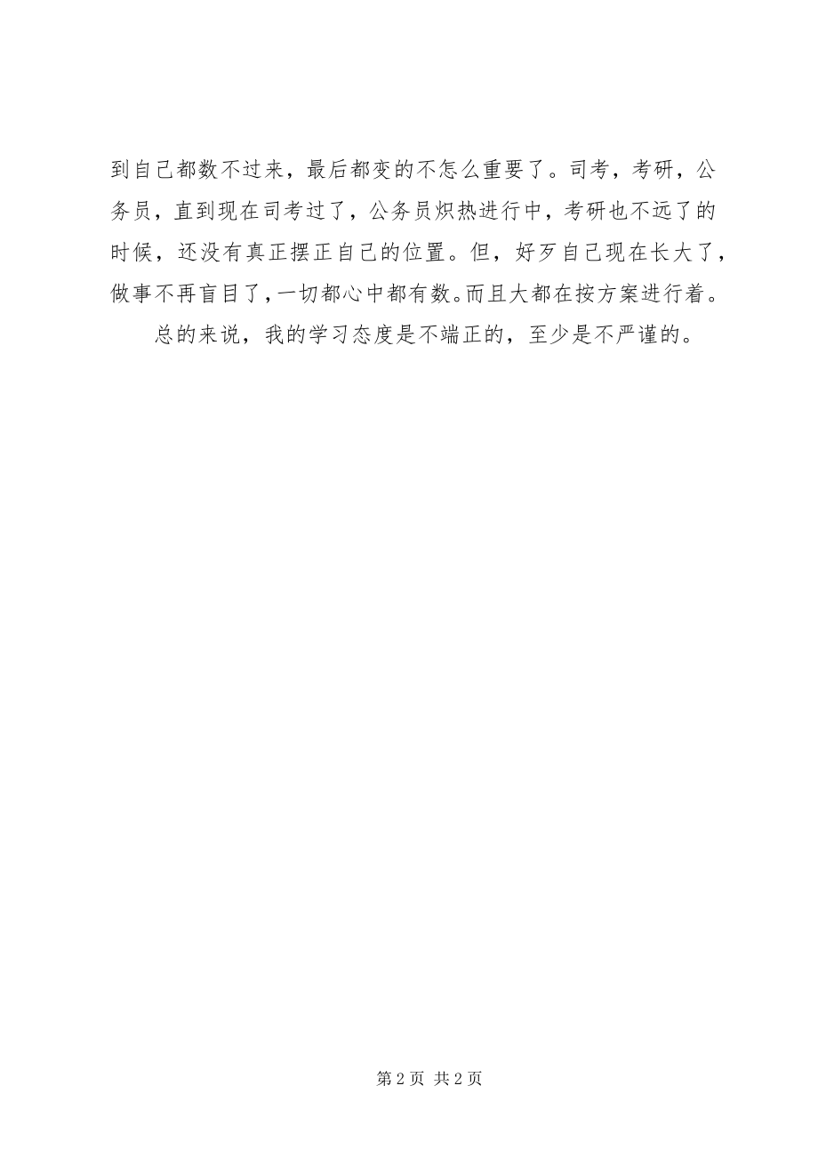 2023年学习不好检讨书.docx_第2页