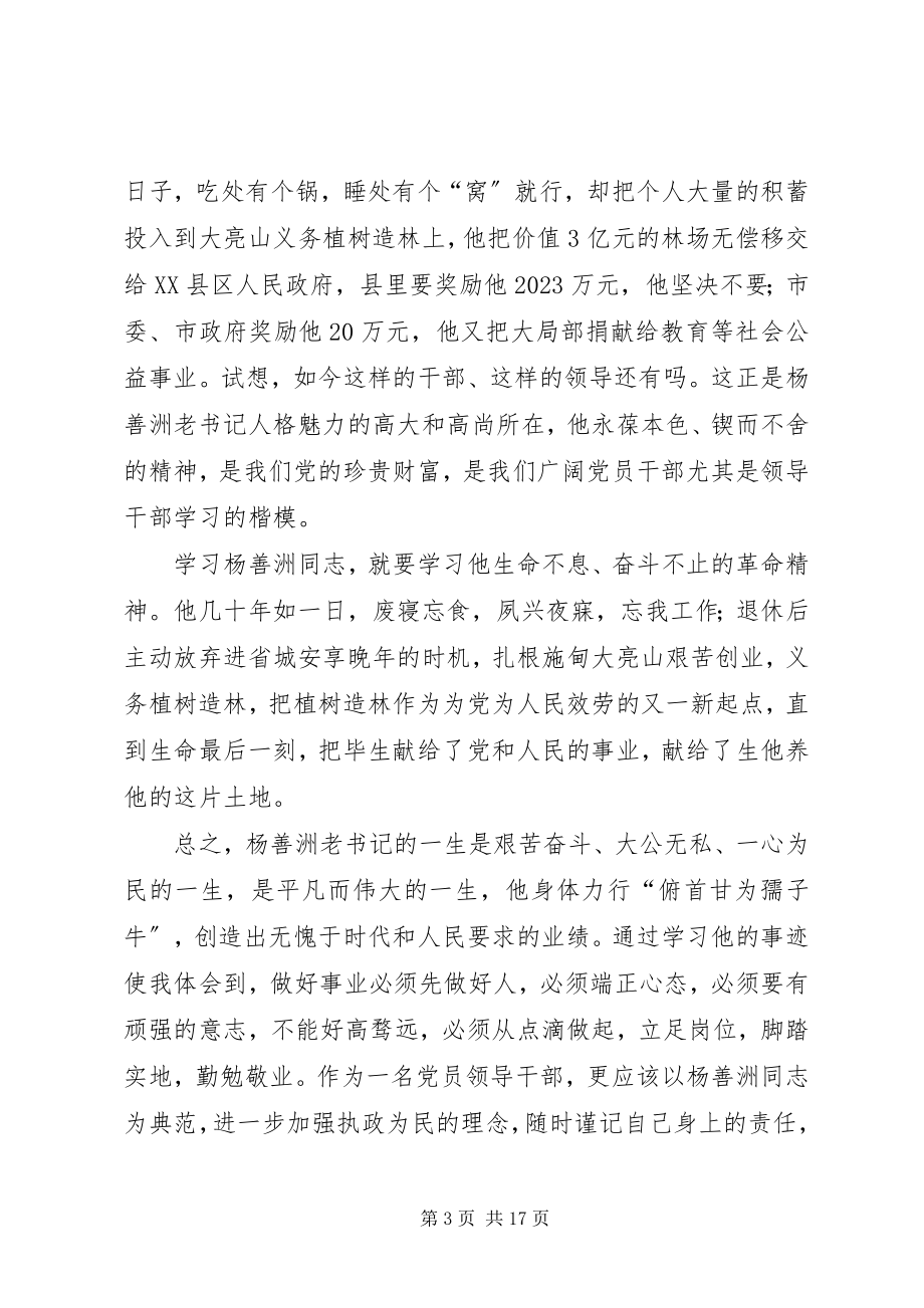 2023年机关干部学习杨善洲同志先进事迹心的体会.docx_第3页