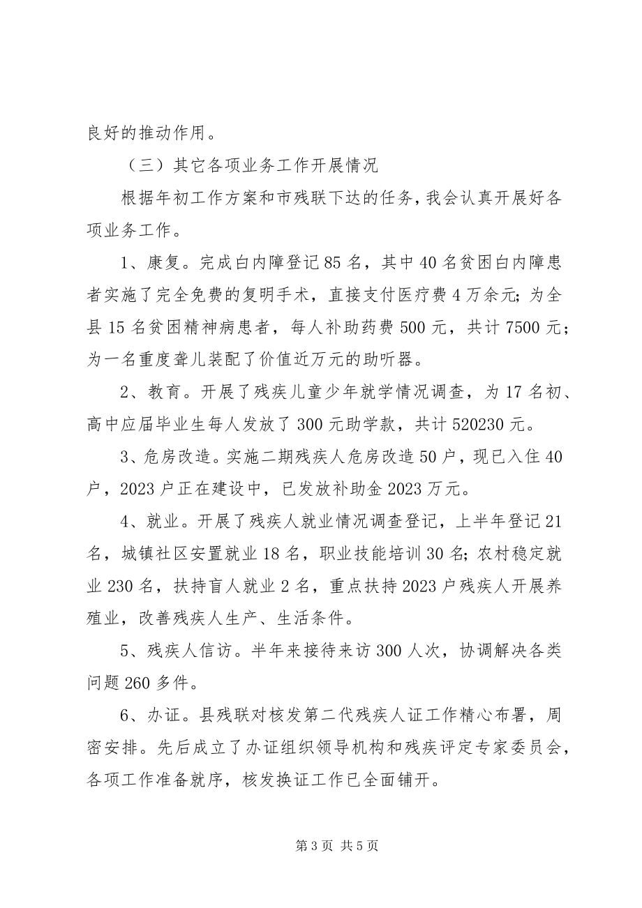 2023年县残联上半年工作总结2.docx_第3页