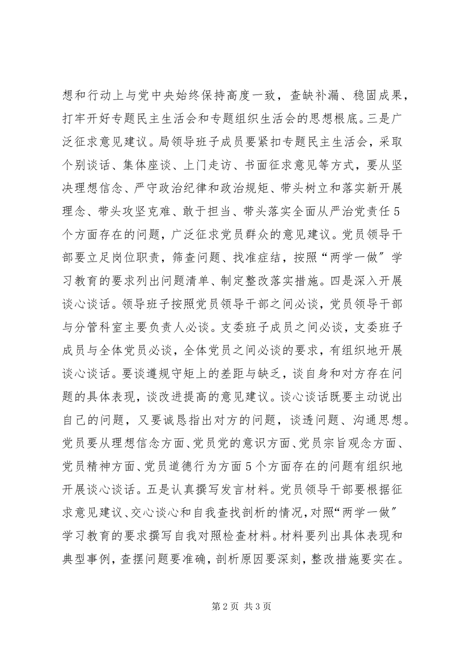 2023年人社局“两学一做”学习教育民主生活会和组织生活会准备工作情况汇报.docx_第2页