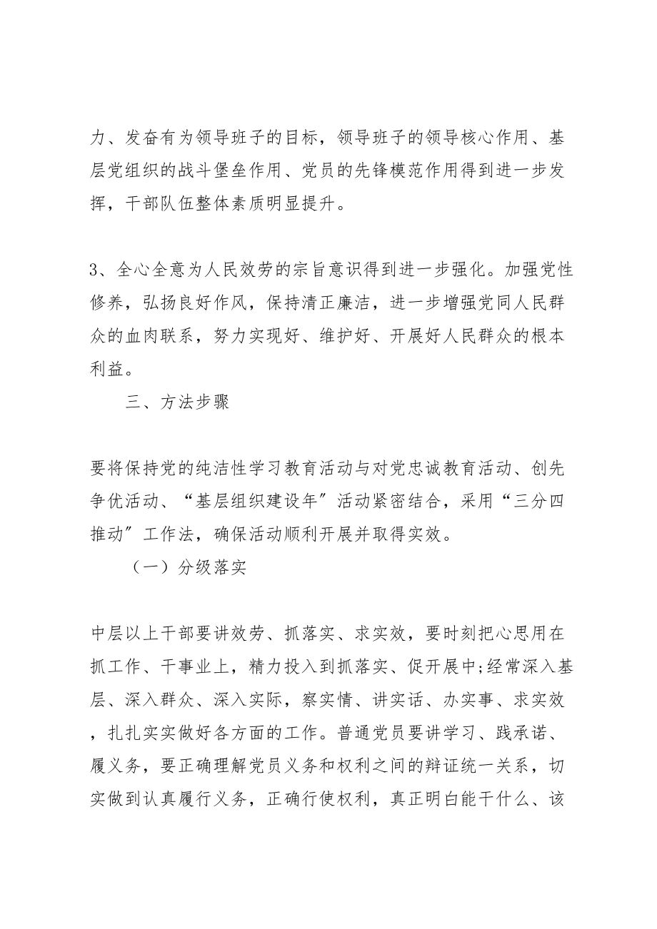 2023年学校党支部开展保持党的纯洁性学习教育活动实施方案.doc_第3页