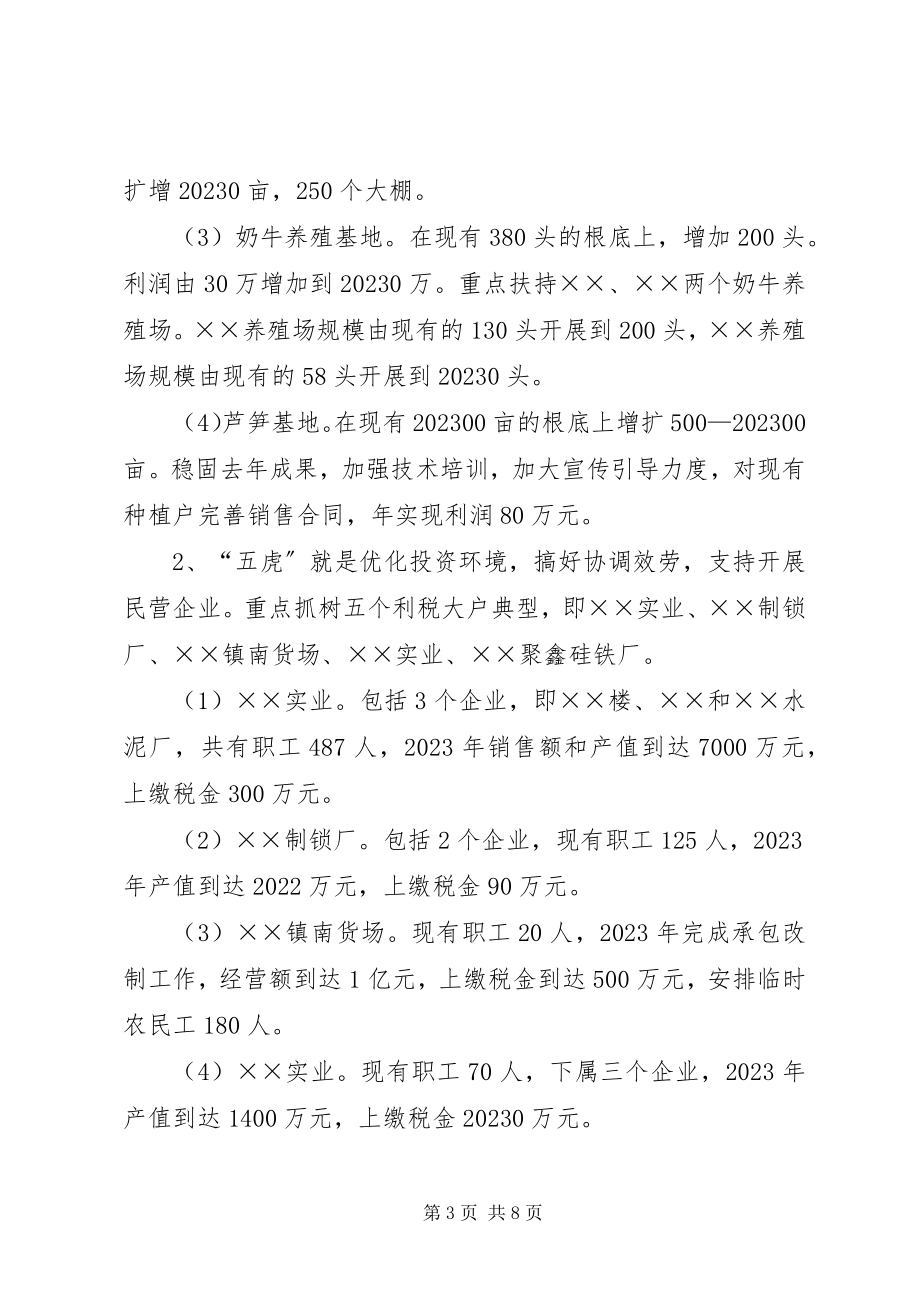 2023年××镇人民政府二五年经济工作安排意见新编.docx_第3页