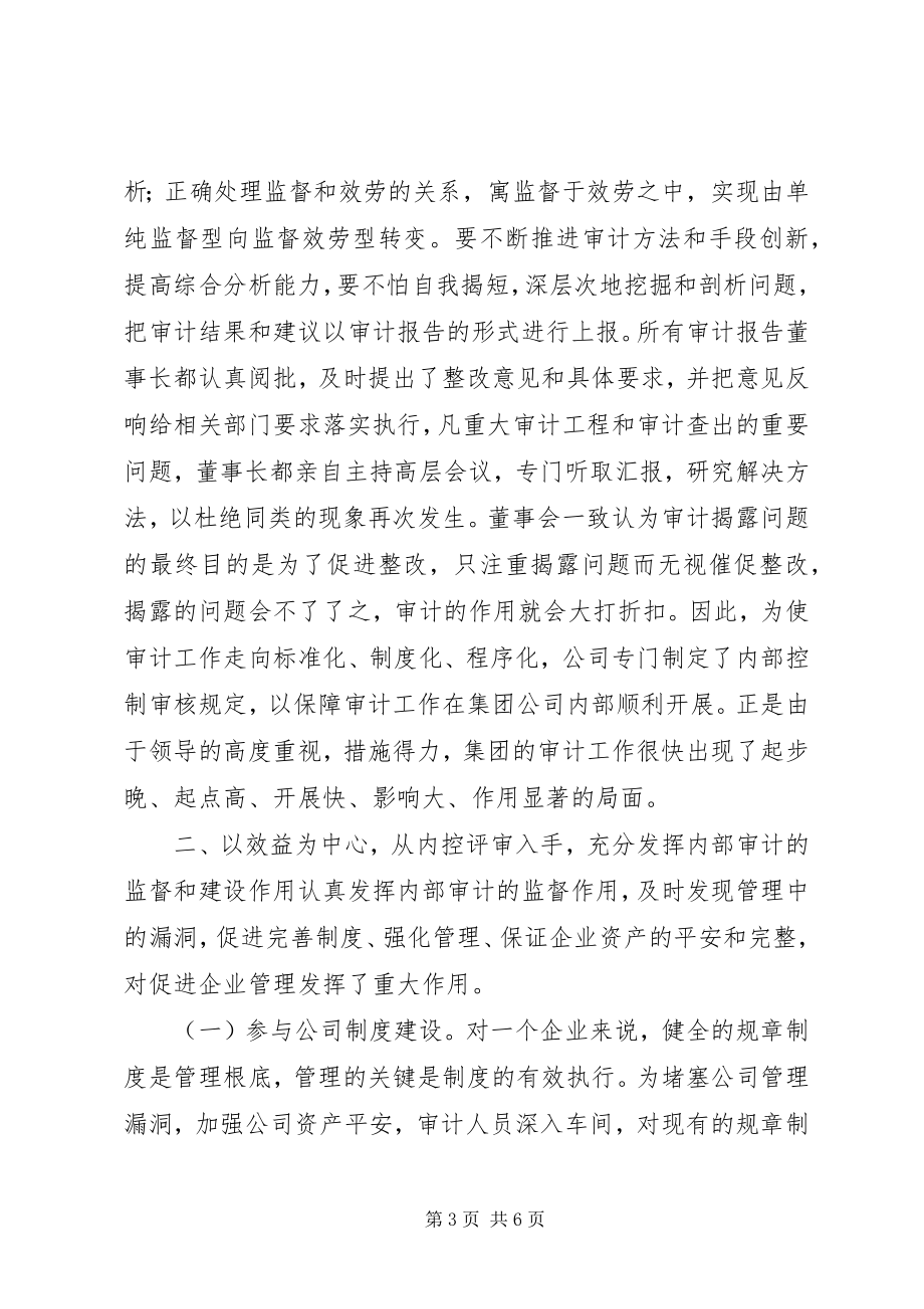 2023年集团审计管理经验交流材料.docx_第3页