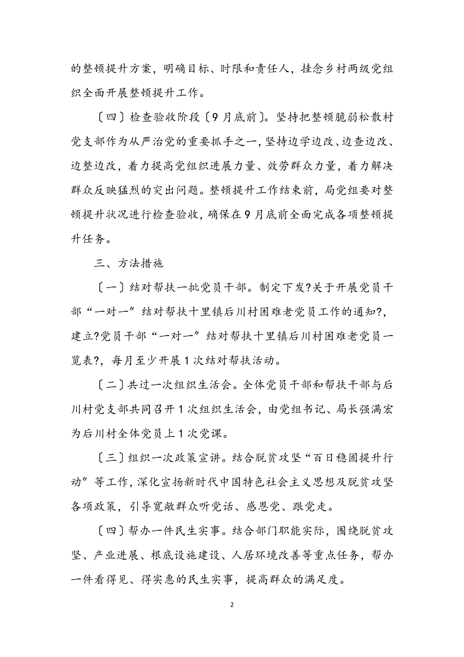 2023年软弱涣散村党支部整顿提升方案.docx_第2页