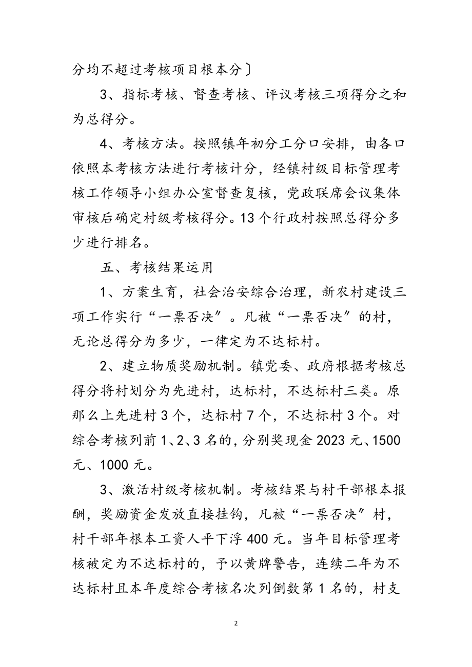 2023年村级目标管理考评实施办法范文.doc_第2页